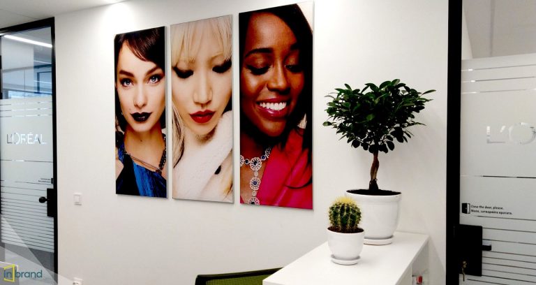 Reception area branding